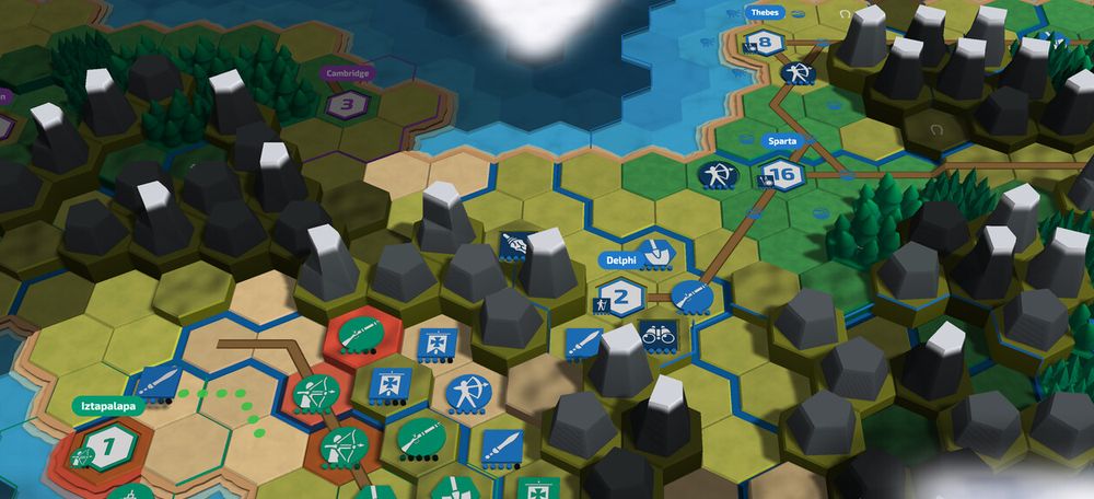Annhexation gameplay — a hex-based 4X strategy map