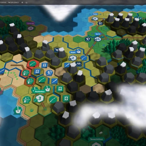 Annhexation gameplay — a hex-based 4X strategy map